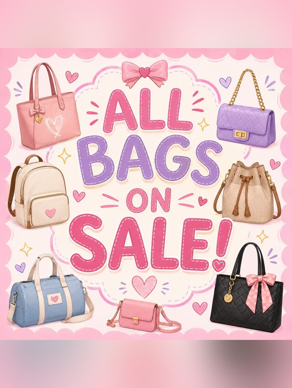 All Bags On Sale Shop Now!!!